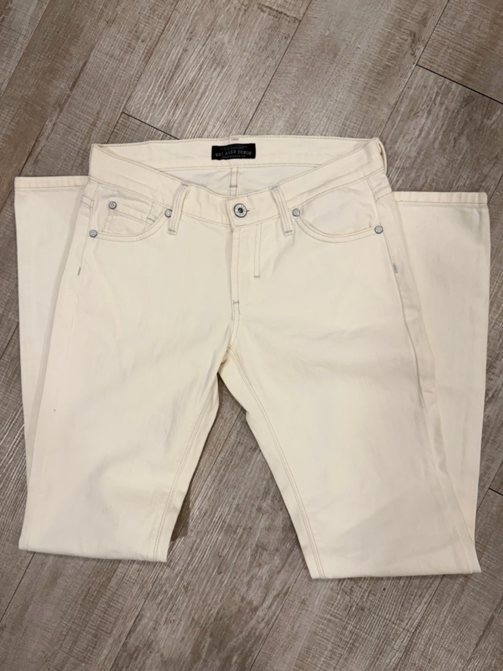 James Jeans Slim Straight-Leg White Jeans